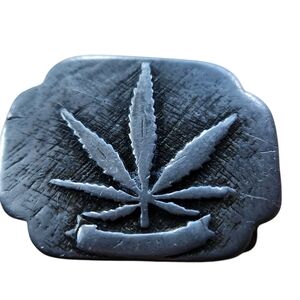 Vintage 70s MarijuanaLeaf Belt Buckle